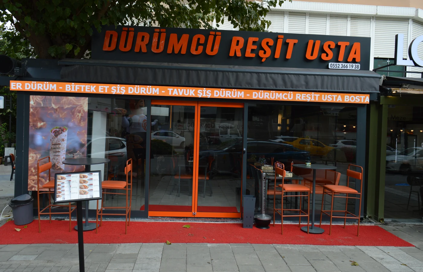 Dürümcü Reşit Usta dış cephe ve tabela